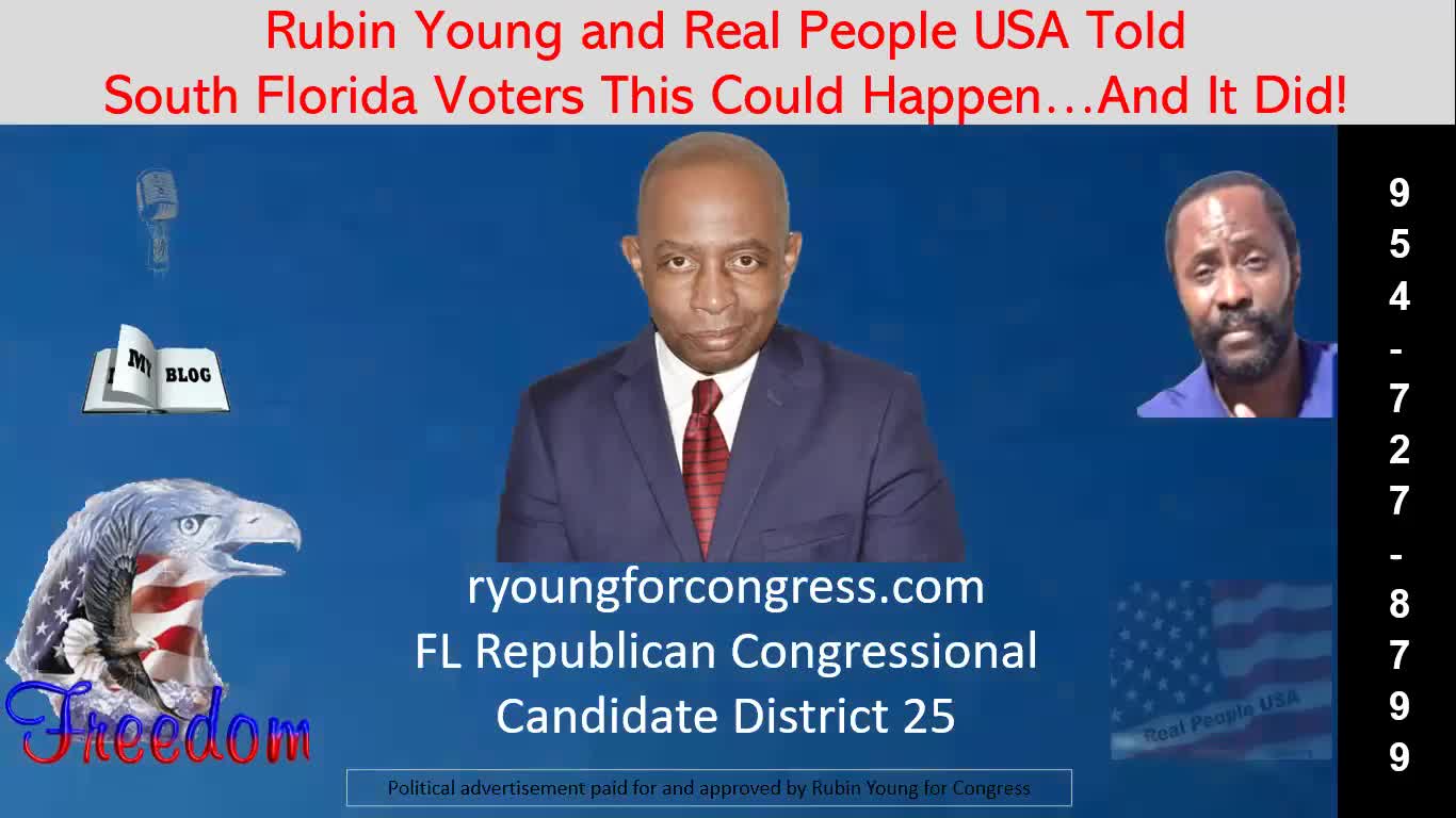 Rubin Young and Real People USA Warning Broward County Voters of Potential Election Ballot Problems