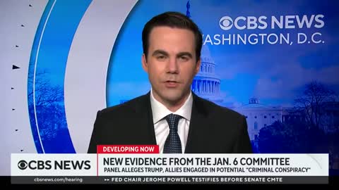 January 6 committee says it has evidence Trump, allies engaged in “criminal cons