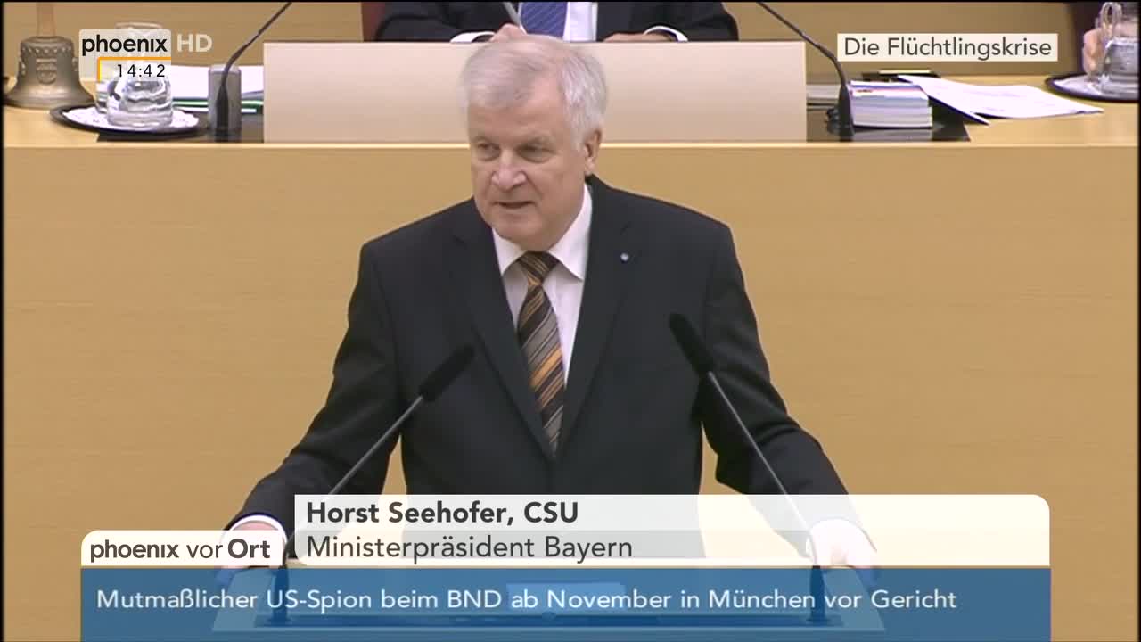 Horst Seehofer - "es gilt kein Gesetz"