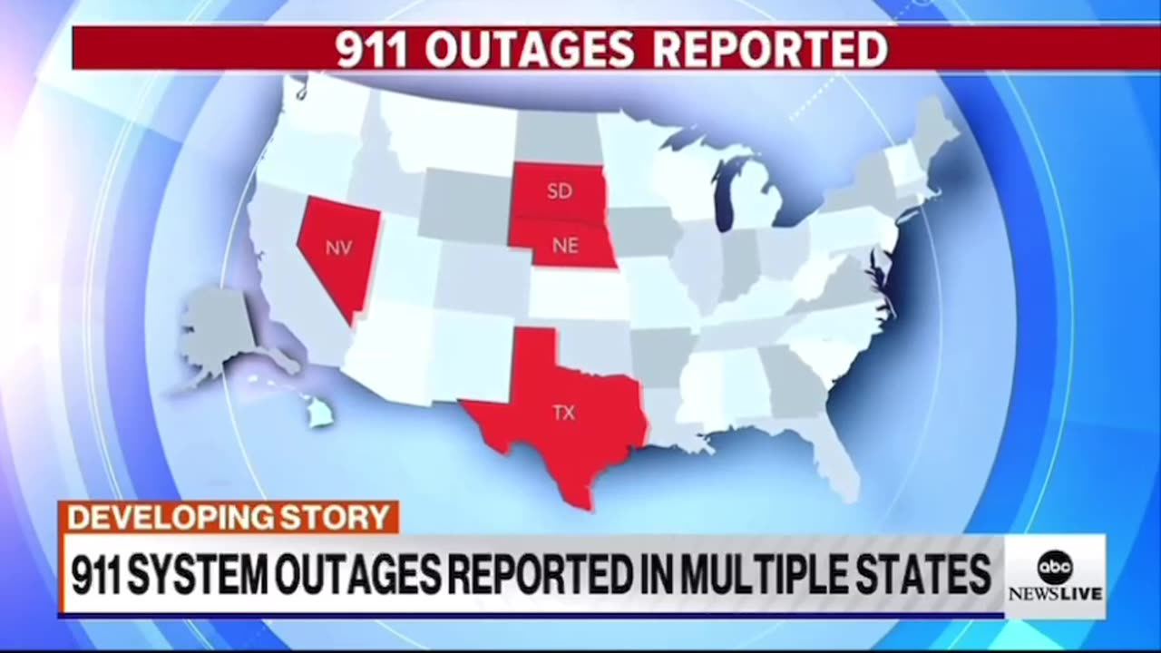 911 system outages reported in multiple states