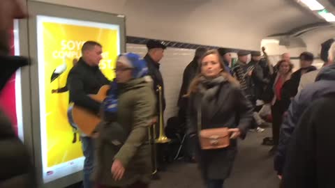 Ukrainian song in Paris, France