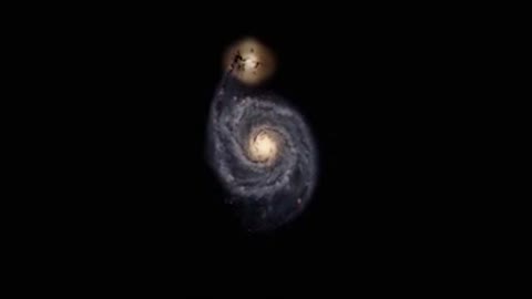 360° VR Journey to the Core of the Whirlpool Galaxy (Simulation) 1