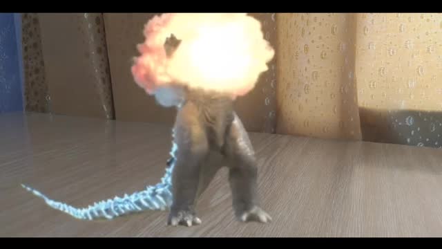 Fried an godzilla