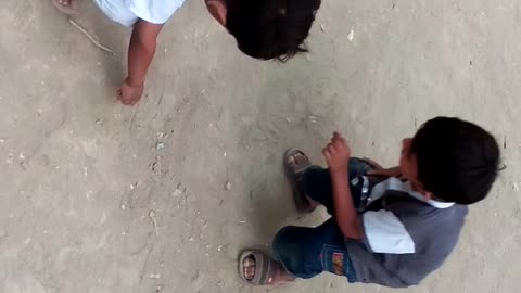 Little kids playing