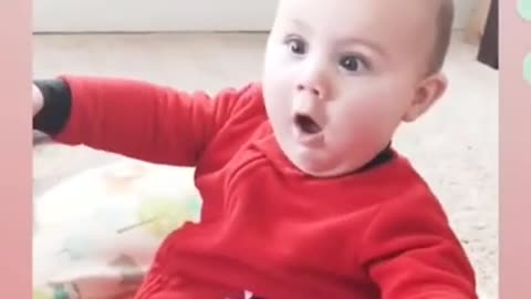 Cute Baby Got Shocked, funny baby compilation