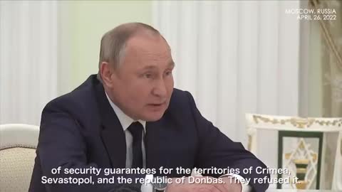 Putin tells UN chief that Ukraine's stance on talks changed after the 'fake' Bucha provocation.