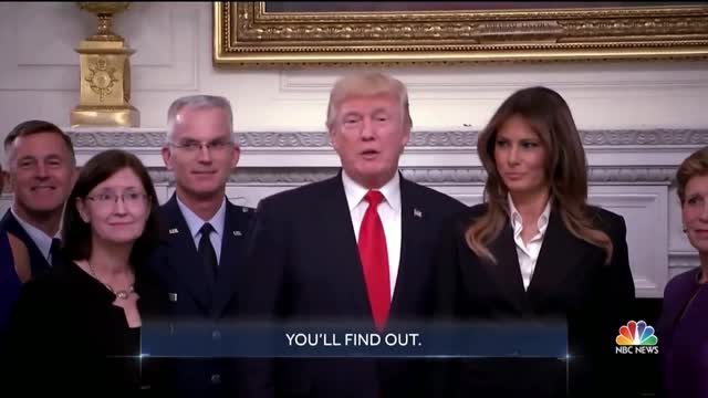 Trump with military says we are in the 'Calm before the Storm'