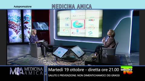 Medicina Amica: salute e prevenzione, non dimentichiamoci dei grassi 19.10.2021