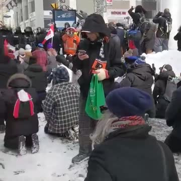 Canadians on their knees praying for FREEDOM after Natzi Castreau reins terror on them