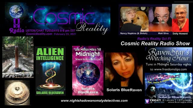 "COSMIC REALITY" 2/23/21 - Solaris BlueRaven Electronic Intrusions to ET Intelligence