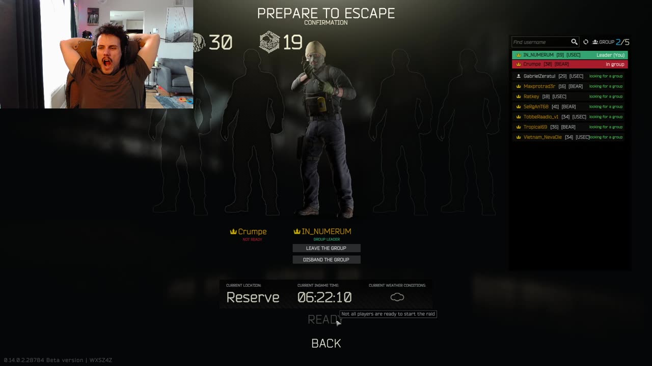 NOT Escaping Tarkov
