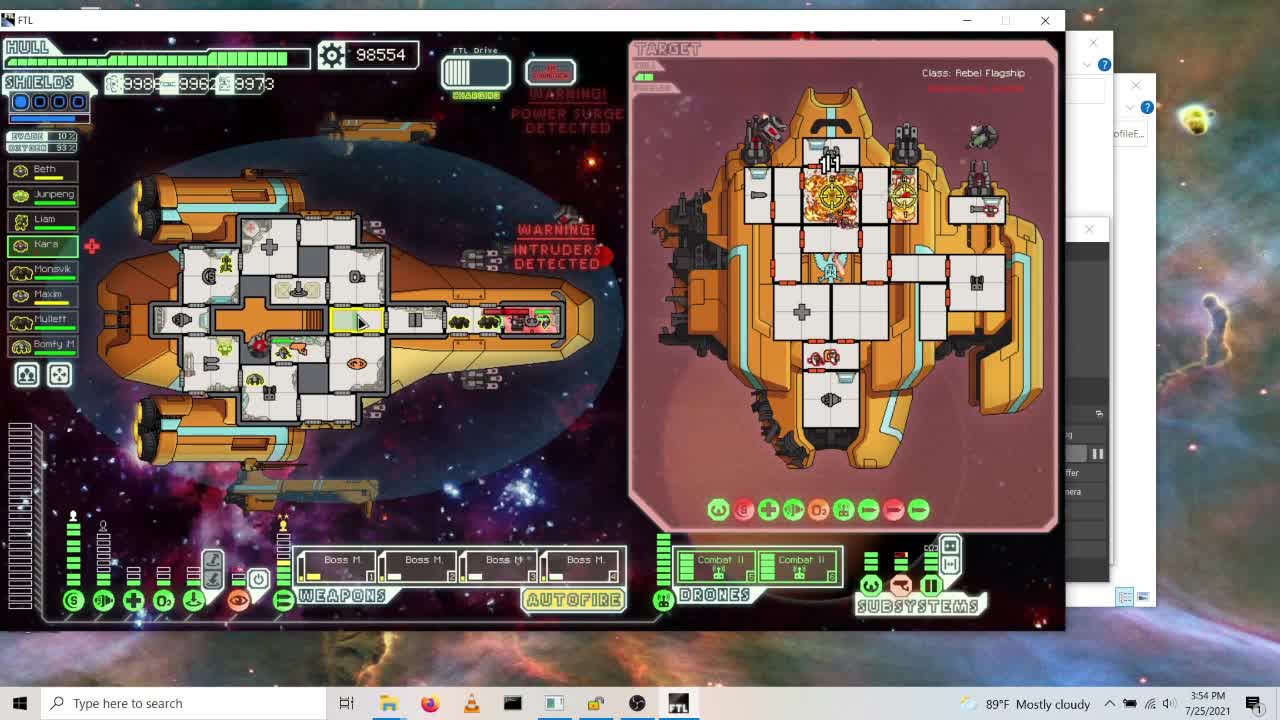 Faster than Light 4 flagship missiles vs flagship