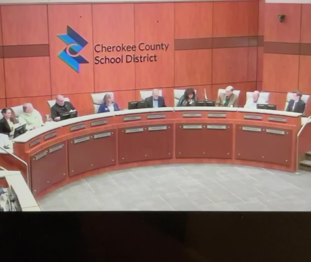 Cherokee County School Board Meeting