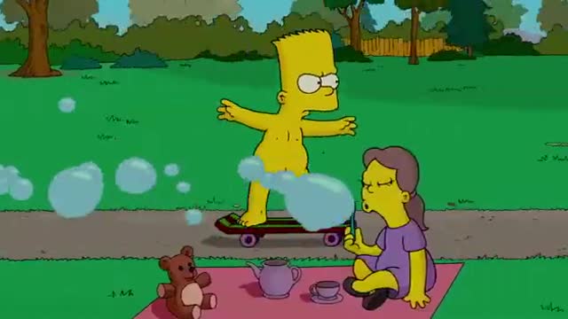 bart simpson skateboarding