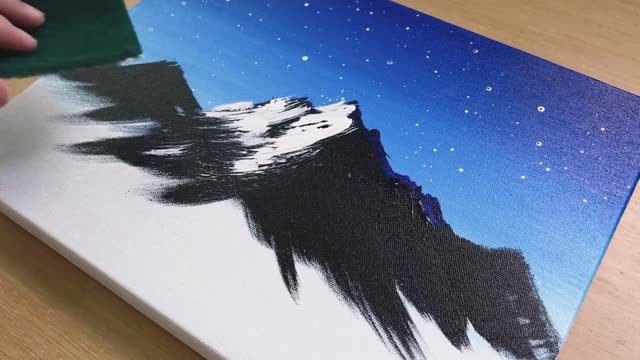 Acrylic landscape painting