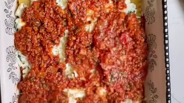 Asian pancakes with meat and rice