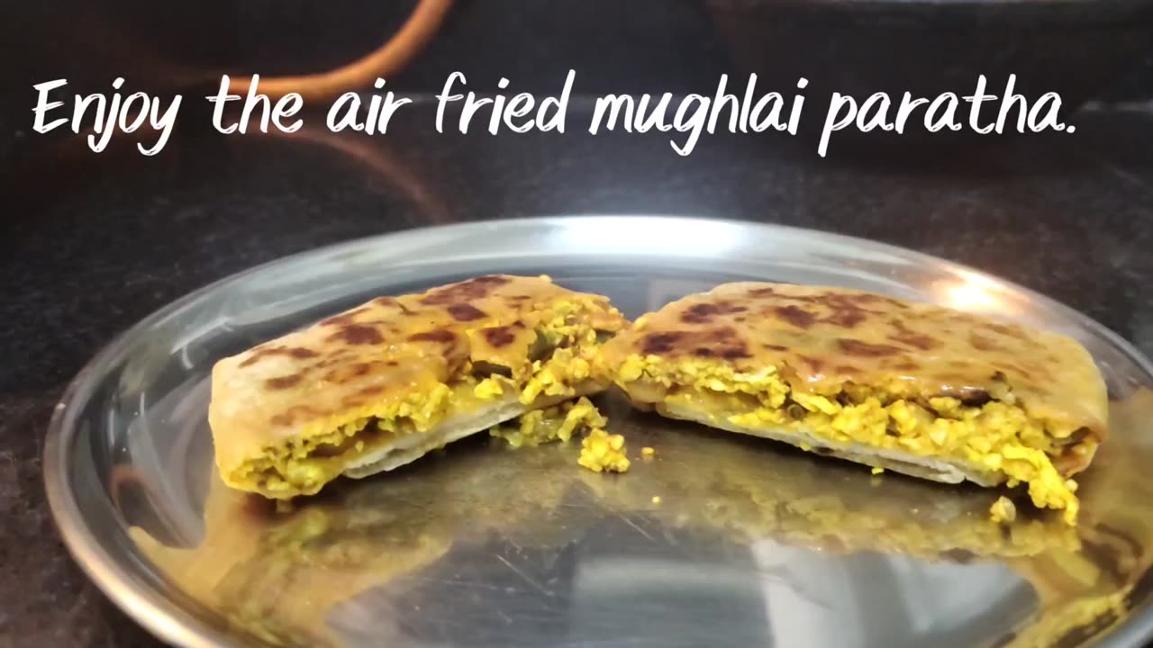 Paneer mughlai paratha using 2 methods - TAWA and Air Fryer