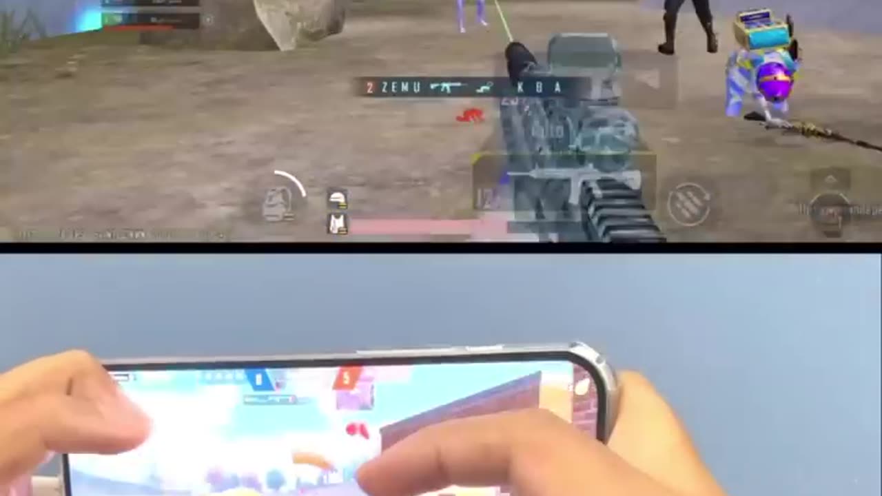 PUBG mobile last zone fight