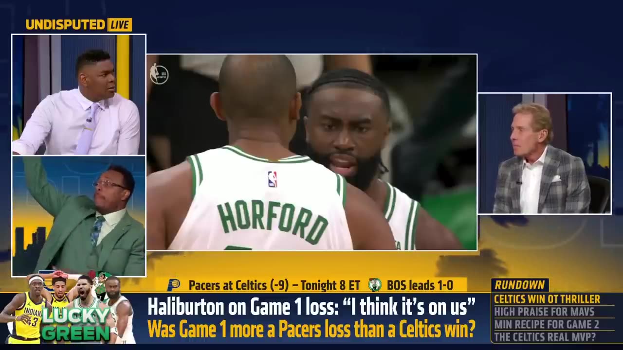 Did the Pacers blow Game 1 or Celtics win it, will Boston go up 2-0? | NBA | UNDISPUTED