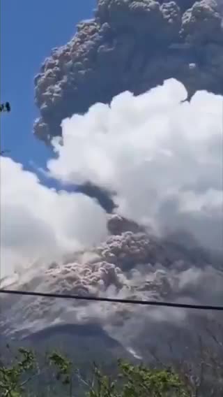 Significant explosion at Lewotobi volcano on Flores Island, Indonesia