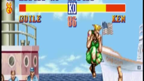 Zerando Street Fighter 2 The world Warrior Guile Vs Ken