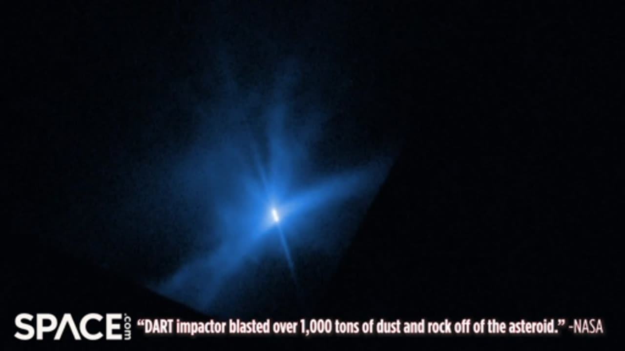 Asteroid Impact Aftermath Time-Lapse - NASA DART