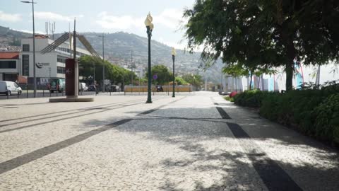 Walking on the street on Madeira