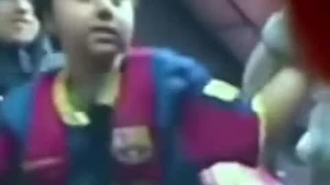 MUST SEE!!! Lionel Messi bring joy to young fans