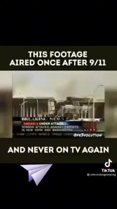 This footage aired once after 9/11 and never on TV again
