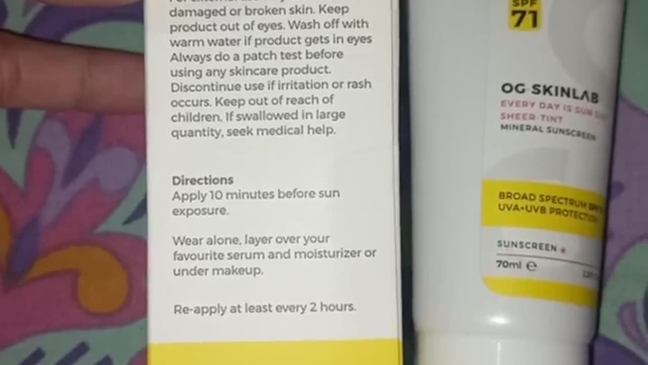 OG skinlab suncreen review