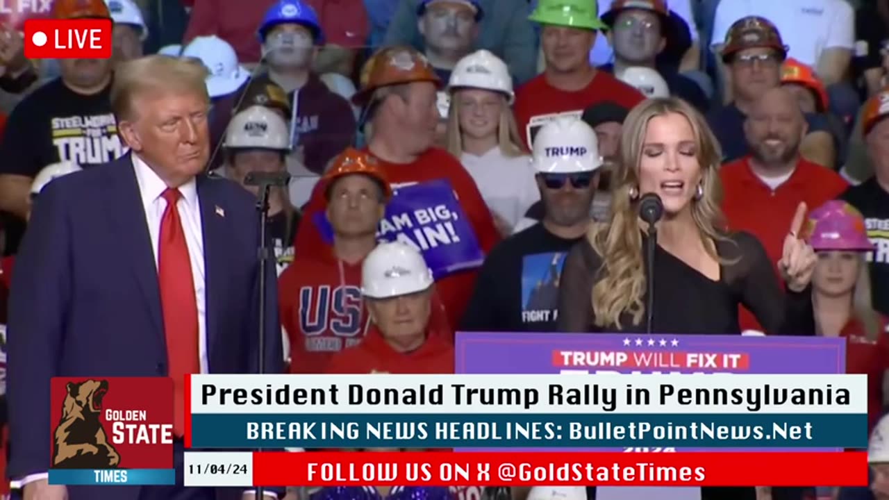 Golden State Times-Megyn Kelly SLAMS Mark Cuban at EXPLOSIVE Trump Rally in PA!