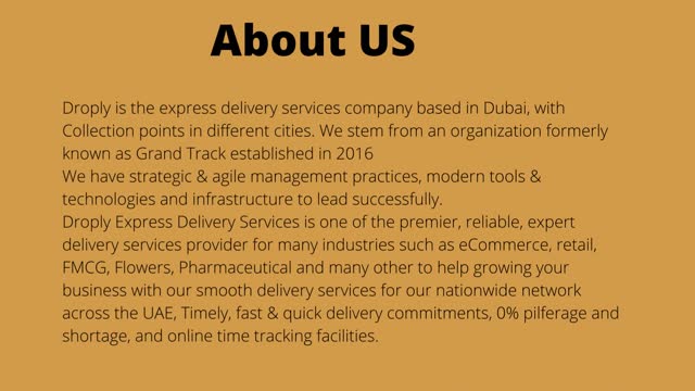 Fastest and Reliable Gift Delivery in Dubai by Droply