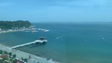 Beautiful hotel ocean view from the hotel *^0^*