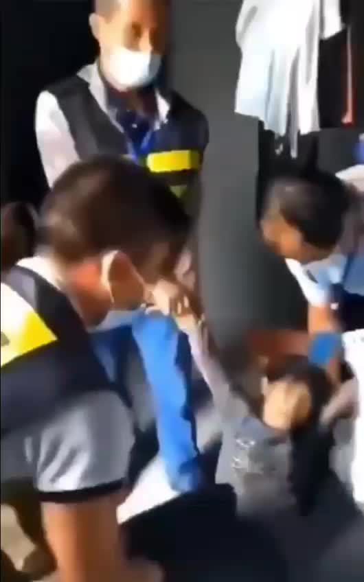 Forced vaccine by police in China