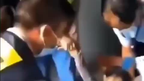 Forced vaccine by police in China