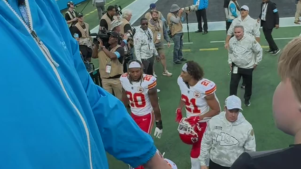 Chiefs Player Catches Boy Falling From Stands