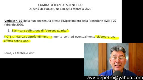#AVVOCATO ROBERTO DE PETRO: “IL COMITATO TECNICO SCIENTIFICO E IL SEGRETO DEL BUON UMORE!!”😂😅😂
