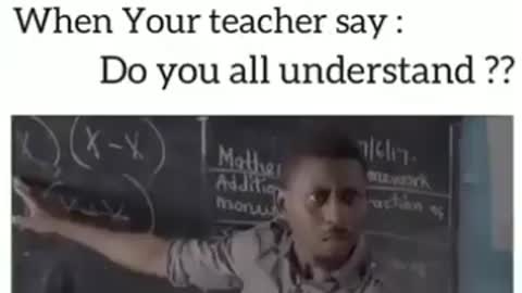 Funny maths class | Do you all understand | Students reaction