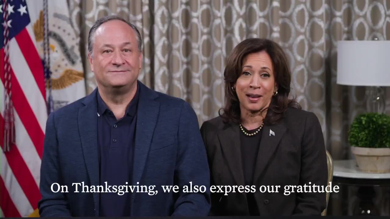 BREAKING: Kamala Harris releases Thanksgiving video