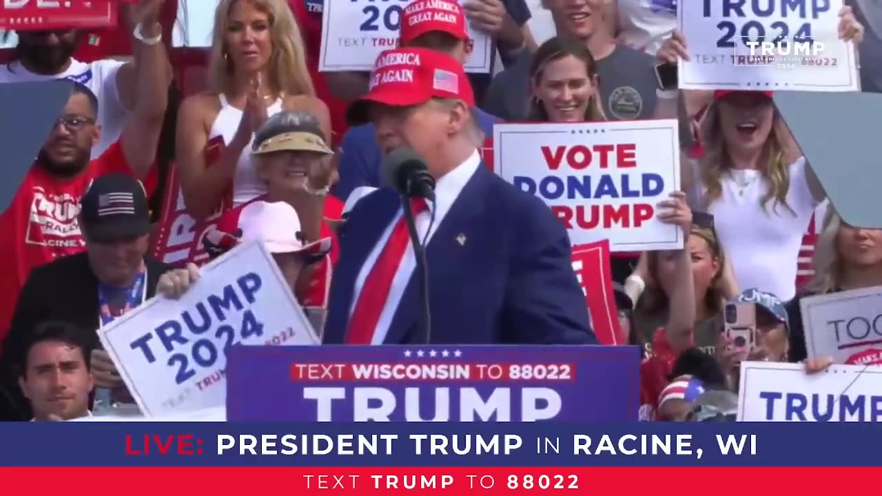 President Trump in Racine, WI