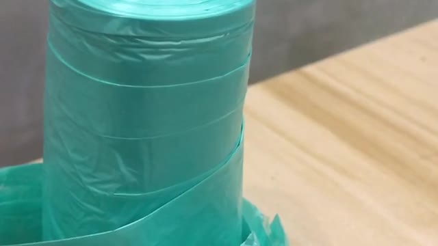 Blue trash bags really work