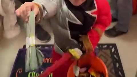 Giving iphone instead candy on Halloween 📱