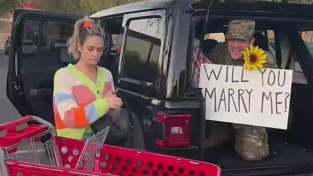 When she LEAVES the parking lot!