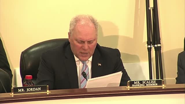 House Republican Whip Steve Scalise speaks at Select Subcommittee on the Coronavirus Crisis Hearing