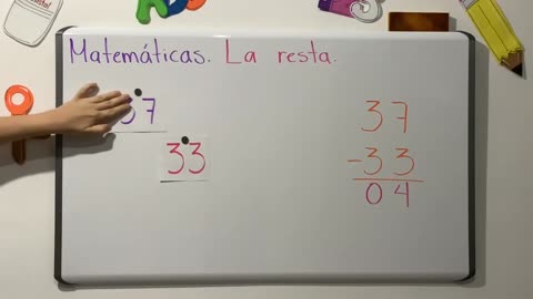 La resta. Matemáticas. Primaria.