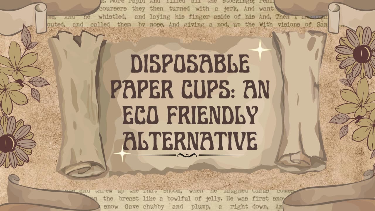 Disposable Paper Cups An Eco-Friendly Alternative