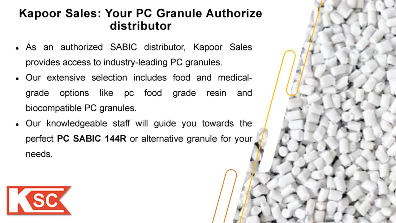 High-Quality PC Granules for Medical and Food Grade Applications