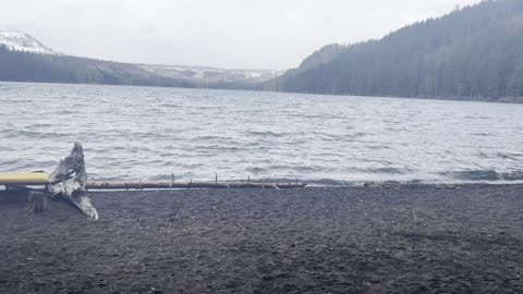 Approach to Suttle Lake Beach Shoreline – Central Oregon