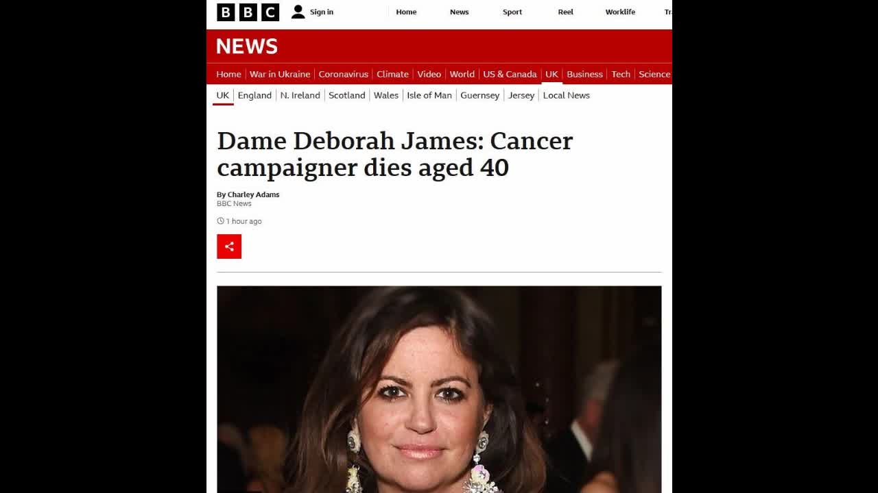 BBC's Deborah James passes away from the COVID-19 vaxx
