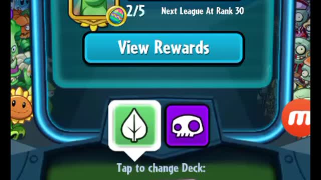 Plants vs. Zombies Heroes Control and Conjure Deck (Went 0-5)